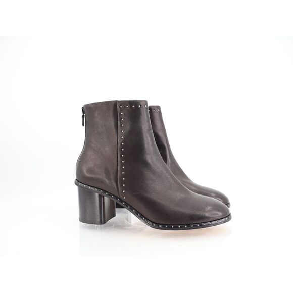rag & bone Women's Willow Round Toe Studded Mid Heel Booties Size 39 9 NWOB - Picture 1 of 14